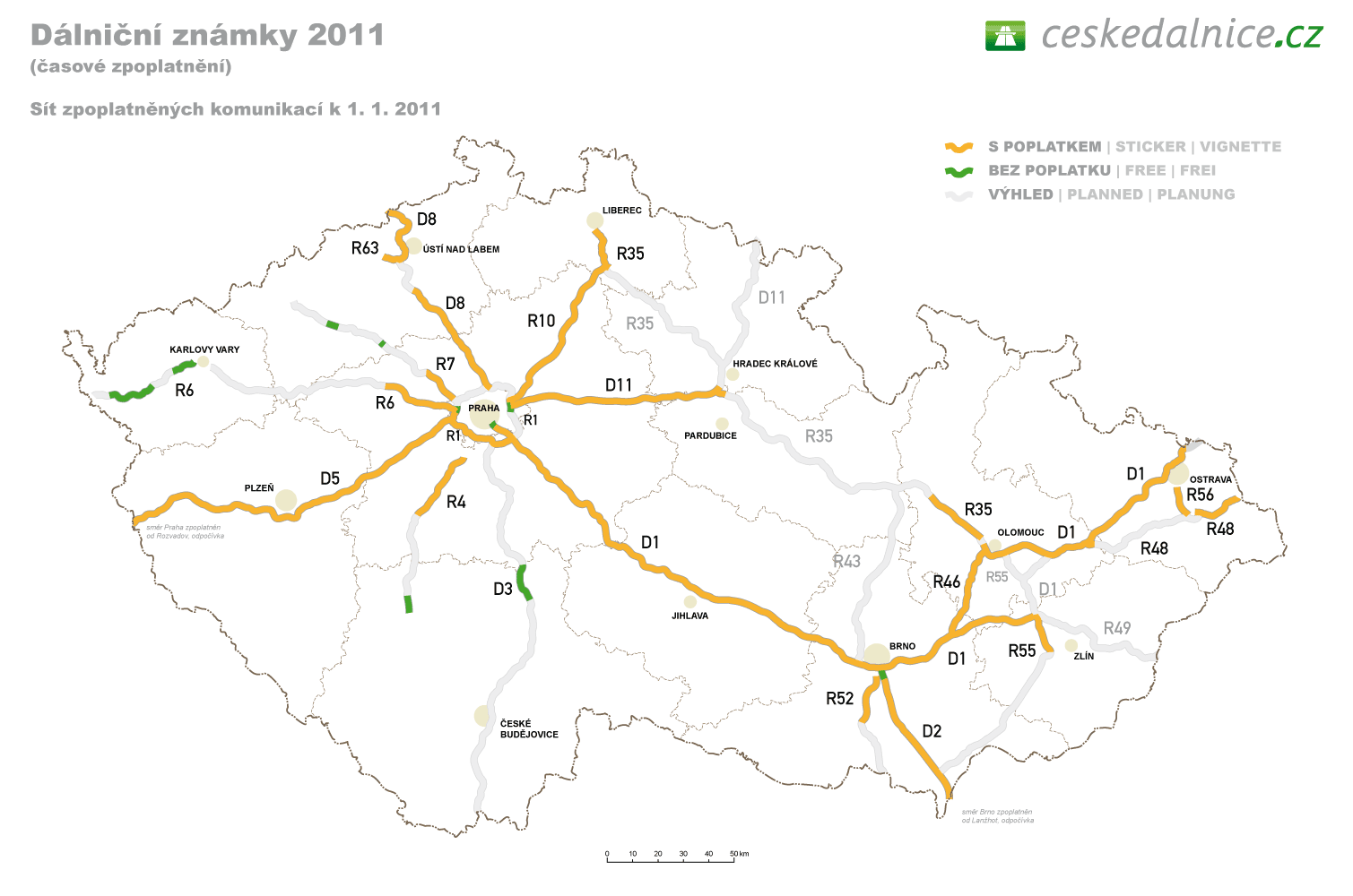 Дороги в Чехии